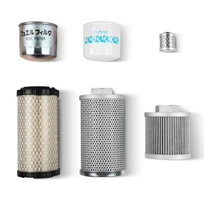 ( 1 Pack / 6 Pcs ) Filter Element Set for Mini Compact Excavator MEC17 (SKU: 150533, 150534）