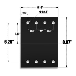 ( 1 Pack / 2 Pcs ) Nylon Pad for 34 Ton Kinetic Log Splitter (SKU: 150243)