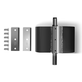Cutter Barrel and 2 Blades for Wood Chipper GS650 (SKU: 110100; 110101）