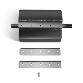 Cutter Barrel and 2 Blades for Wood Chipper GS650 (SKU: 110100; 110101）