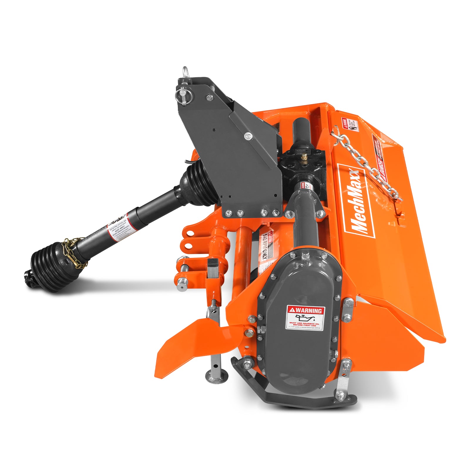 45 in Rotary Tiller, 3 Point Hitch Cat.1, Chain Drive, PTO Shaft Inclu