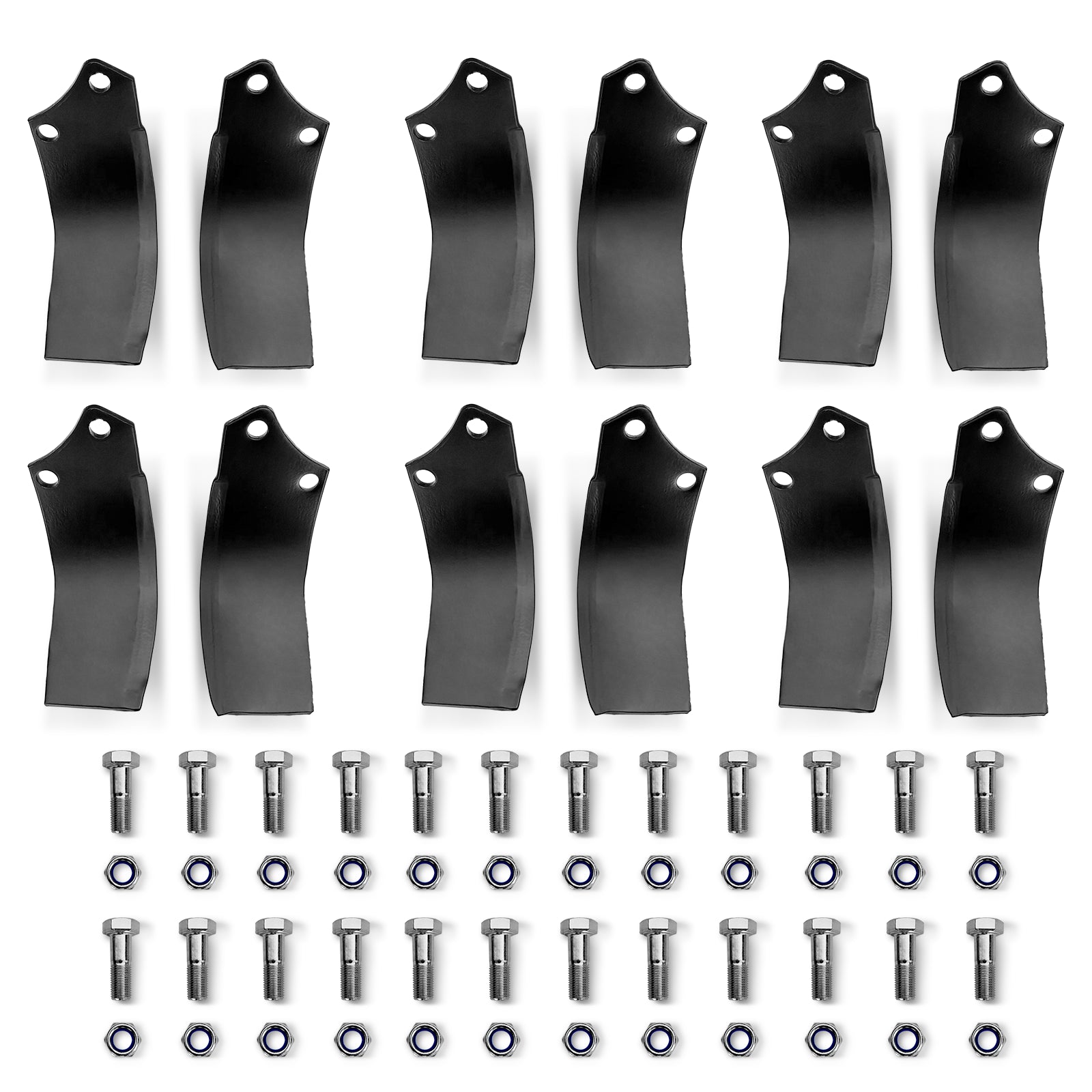 ( 1 Pack / 12 Pcs ) Blades for MRT Rotary Tiller  (for SKU: 201110; 201112; 201113）