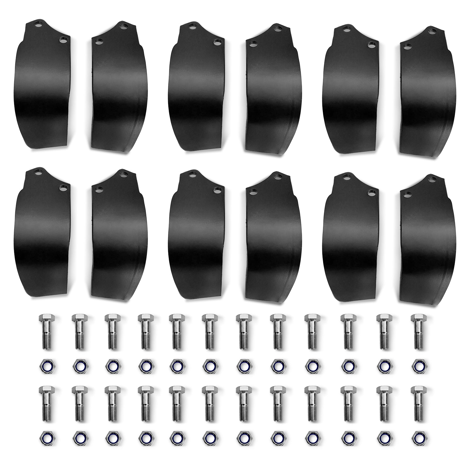 ( 1 Pack / 12 Pcs ) Blades for HRT Rotary Tiller (for SKU: 201115; 201117）