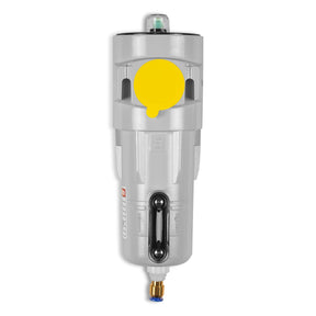 53 CFM Compressed Air Oil-Water Separator Precision Filter,1μm,Oil Content 1ppm, With Auto Drain, Pressure Indicator