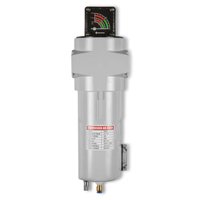 99 CFM CompreH2:K2ater Separator Precision Filter,1μm,Oil Content 1ppm, With Auto Drain, Pressure Gauge