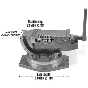 Tilt & Swivel Milling Vise QKH100MM for SKU: 500202 | Model: VM25L SKU: 500203 | Model: VM25LD