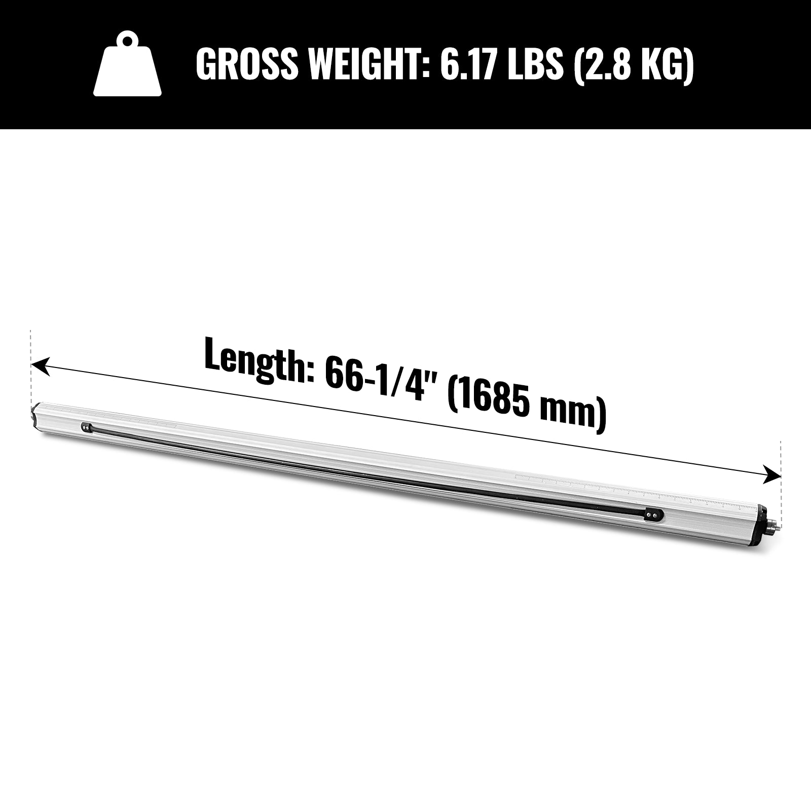 Pneumatic Laminator Machine Aluminum rod for SKU: 501014, 501021