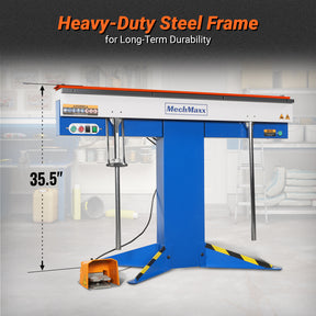48'' Industrial Magnetic Pan and BOX Heavy Duty Sheet Metal Brake 20 Gauge Capacity Shear Press Brake, MSMB1250E