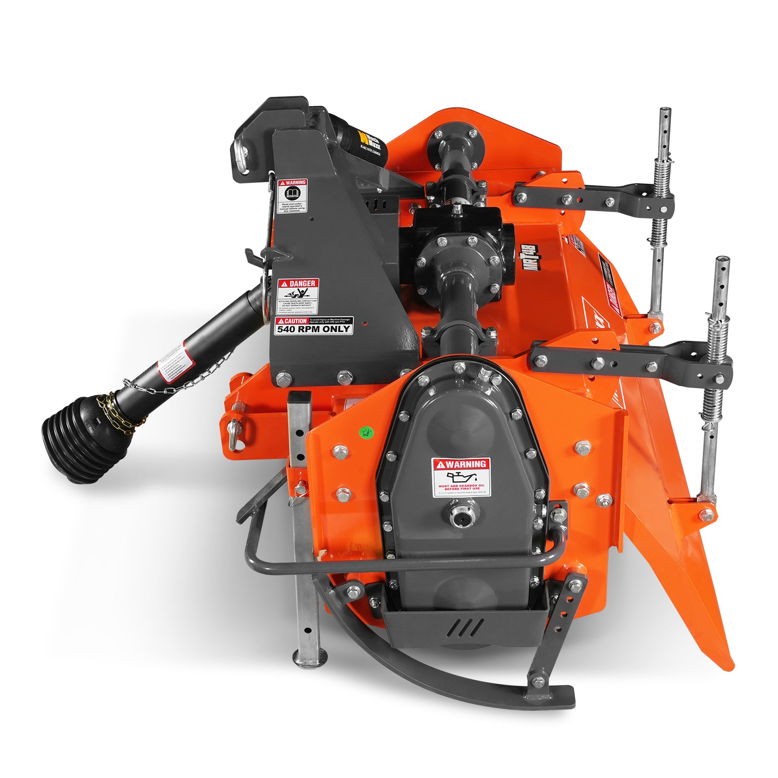 48 in Rotary Tiller, 3 Point Hitch Cat.1 & 2, Gear Drive, PTO Shaft Included with Slip Clutch, 25–50 HP, MRT48