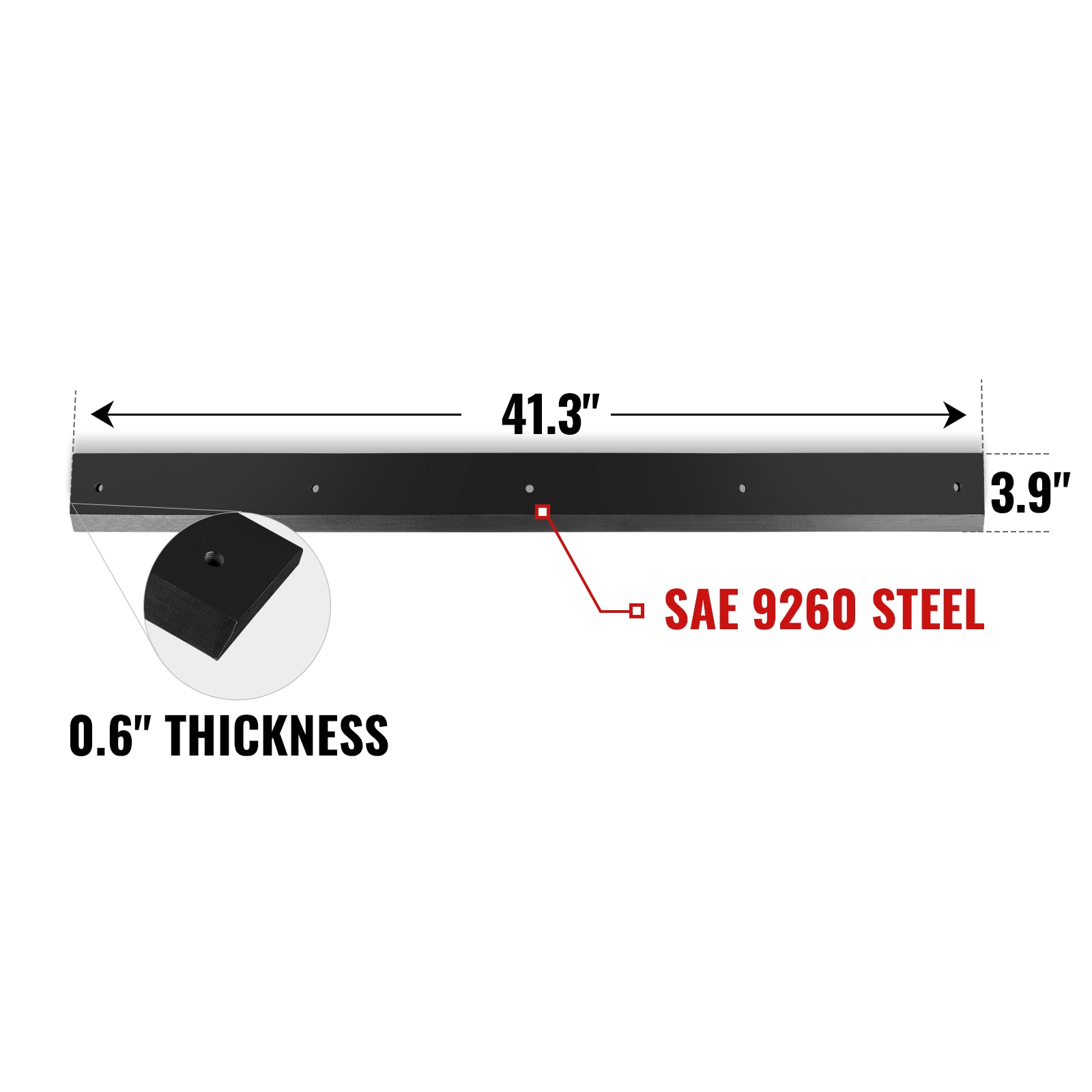 48" Snow Blower Replacement Cutting Blade (for SKU: 201042, 201042T)