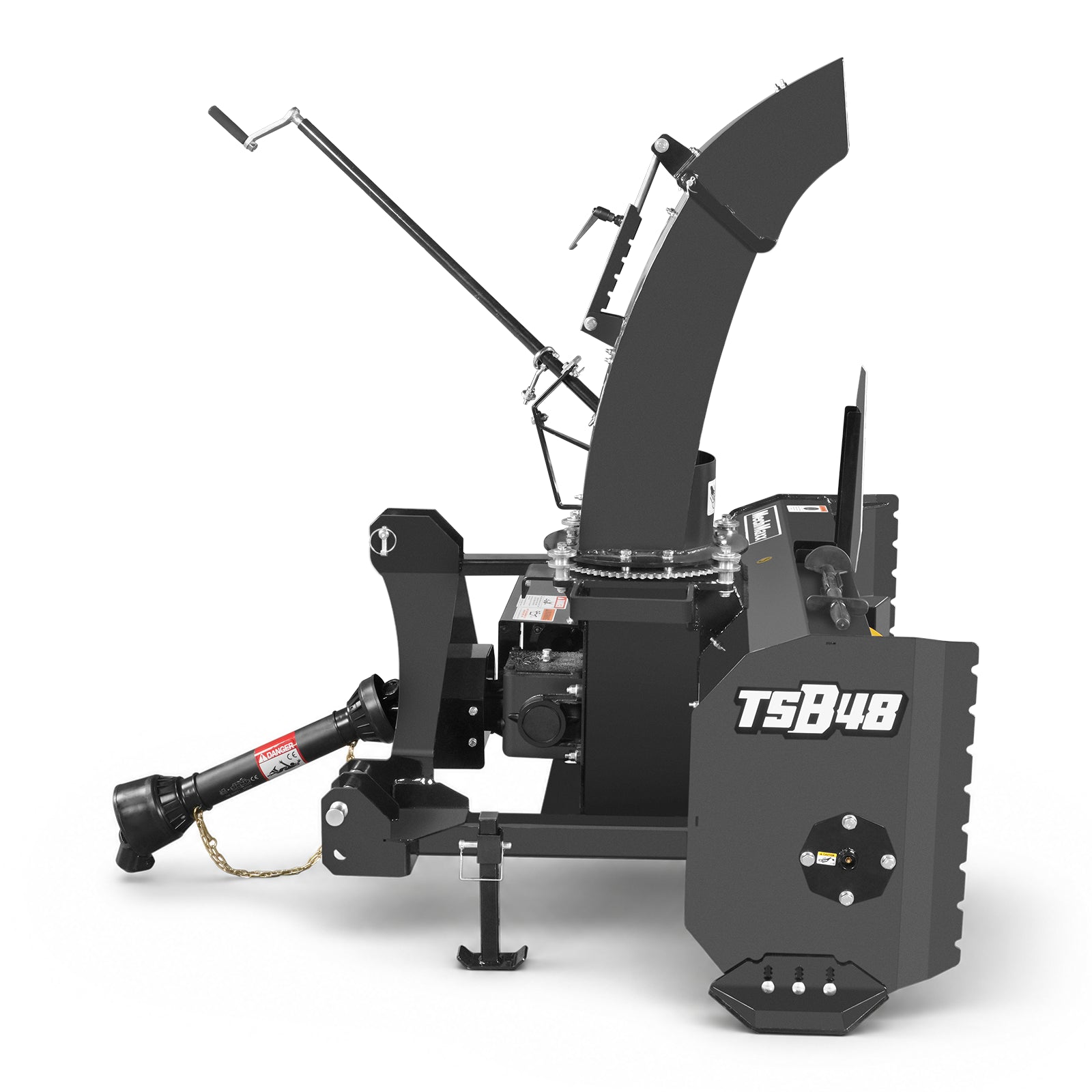 48" 3 Point PTO Snow Blower 20" Impeller Diameter 360° Snow Chute (PTO Shaft Included with Slip Clutch),  15-35 HP,  TSB48