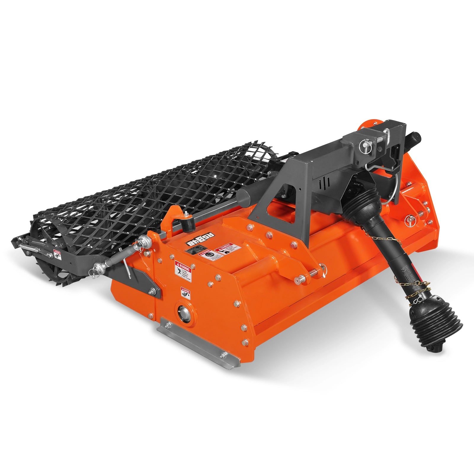 48 in Stone Burier Reverse Rotary Tiller, 3 Point Hitch Cat.1, Chain Drive, PTO Shaft Included with Slip Clutch, 20–45 HP, RSB48