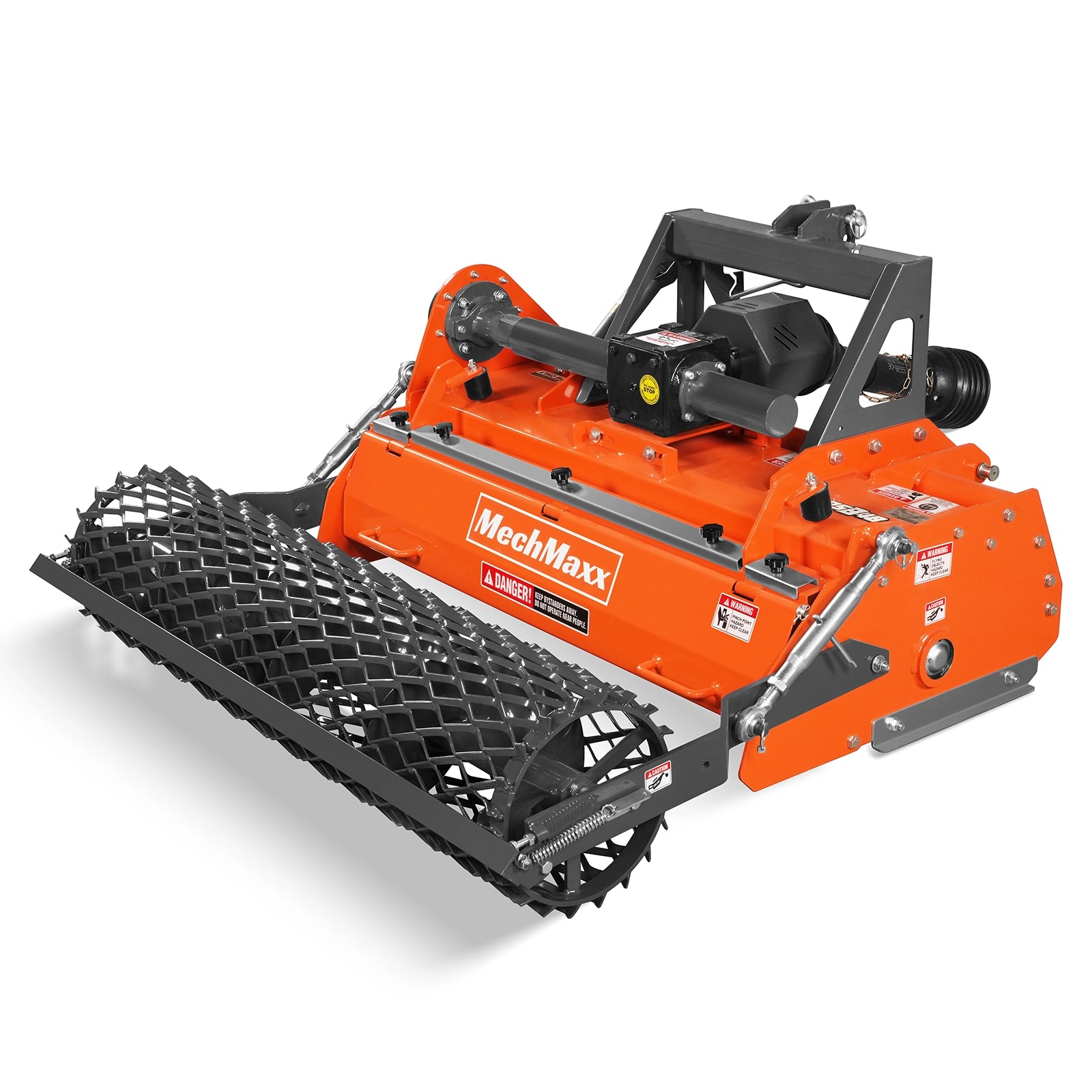 48 in Stone Burier Reverse Rotary Tiller, 3 Point Hitch Cat.1, Chain Drive, PTO Shaft Included with Slip Clutch, 20–45 HP, RSB48