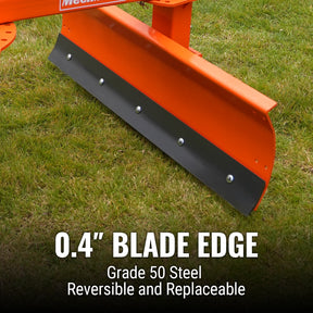 60" Heavy Duty 6-Way Rear Blade 3 Point Hitch Tractor Attachment,  RB60SE
