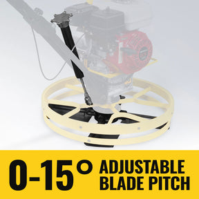 Honda GX160 23 in Walk-Behind Concrete Power Trowel with Blades and Float Pan, PT22H