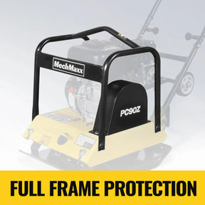 5.8 HP Vibratory Plate Compactor with Wheel Kit, 3600 lb Centrifugal Force for Soil, Gravel, Asphalt and Paver Base, PC90Z