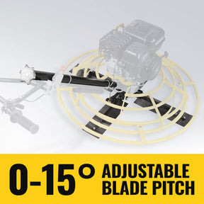 15 HP 44 in Walk-Behind Concrete Power Trowel with Blades and Float Pan, PT46Z