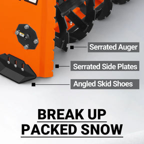 60" 3 Point PTO Snow Blower 22" Impeller Diameter 360° Snow Chute (PTO Shaft Included with Slip Clutch),  18-40 HP,  TSB60T