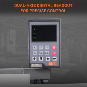 1.5‘’ Spindle Bore Metal Lathe Machine with DRO 8'' x 16'' High Precision Mini 1.5HP Benchtop 0-2500 RPM Variable Speed Metal Working Machine 1.5‘’ Spindle Bore Small Lathe without Stand