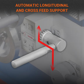 1.5‘’ Spindle Bore Metal Lathe Machine 10'' x 30'' High Precision Brushless Motor Benchtop 0-2000 RPM Variable Speed Metal Working Machine 1.5HP Small Lathe with Stand 1030V