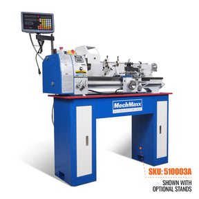1.5‘’ Spindle Bore Metal Lathe Machine with DRO 10'' x 30'' High Precision Benchtop 0-2000 RPM  Variable Speed Metal Working Machine 1.5HP Small Lathe without Stand