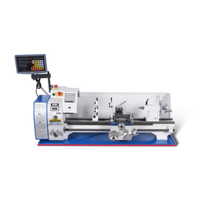 1.5‘’ Spindle Bore Metal Lathe Machine with DRO 10'' x 30'' High Precision Benchtop 0-2000 RPM  Variable Speed Metal Working Machine 1.5HP Small Lathe without Stand