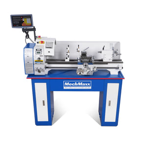 1.5‘’ Spindle Bore Metal Lathe Machine with DRO 10'' x 30'' High Precision Benchtop 0-2000 RPM  Variable Speed Metal Working Machine 1.5HP Small Lathe without Stand