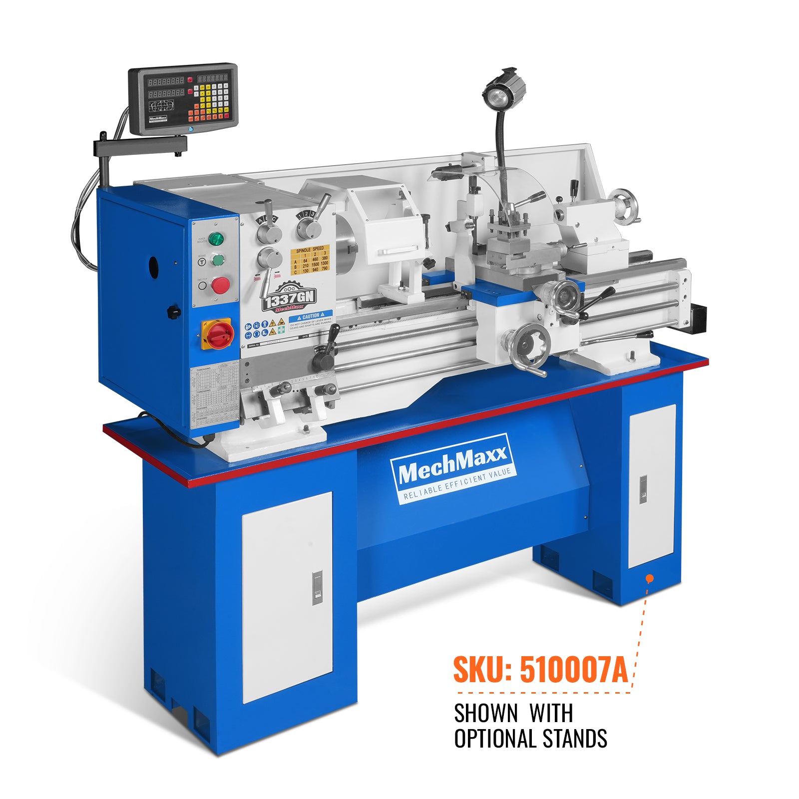 Full Norton Gear Box 13" x 37" Industrial Heavy Duty Bench Metal Lathe  1.5HP/1100W Metal Working Lathe High Precision 64-1500 RPM Variable Speed