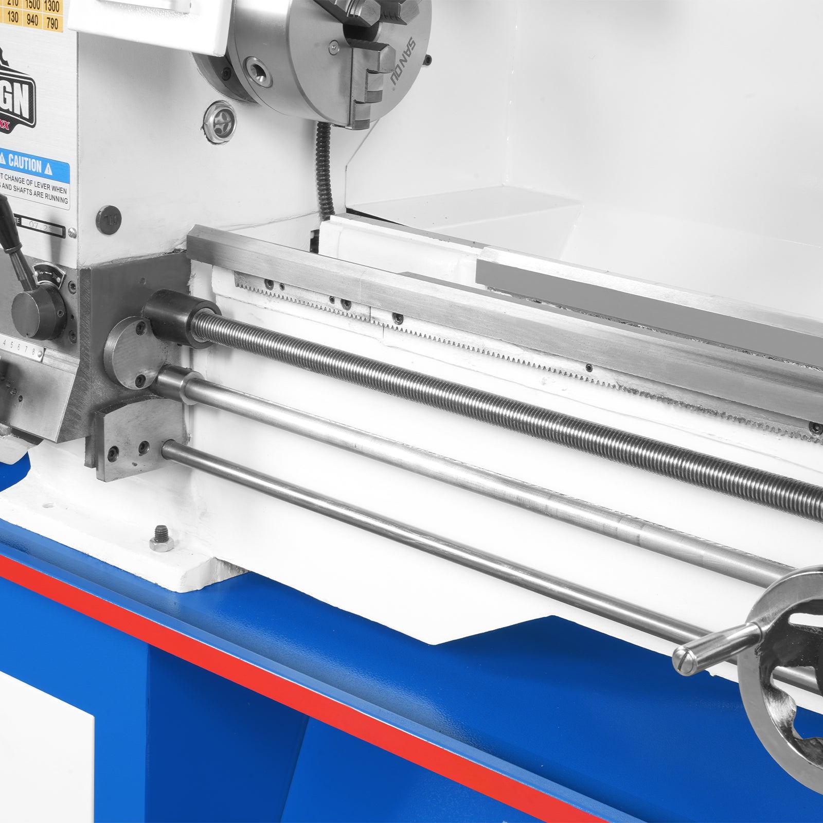 Full Norton Gear Box 13" x 37" Industrial Heavy Duty Bench Metal Lathe 1.5HP/1100W Metal Working Lathe with Stand, High Precision 64-1500 RPM Variable Speed 1337GN
