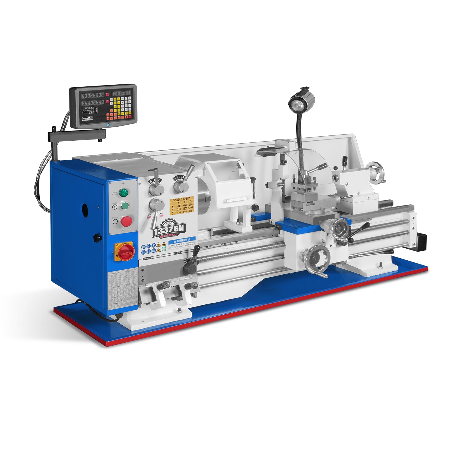 Full Norton Gear Box 13" x 37" Industrial Heavy Duty Bench Metal Lathe  1.5HP/1100W Metal Working Lathe High Precision 64-1500 RPM Variable Speed