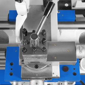 13" x 37" Industrial Heavy Duty Bench Metal Lathe 1.5HP/1100W Metal Working Lathe with Stand, High Precision 64-1500 RPM Variable Speed with Four-axis sliding system 1337G4