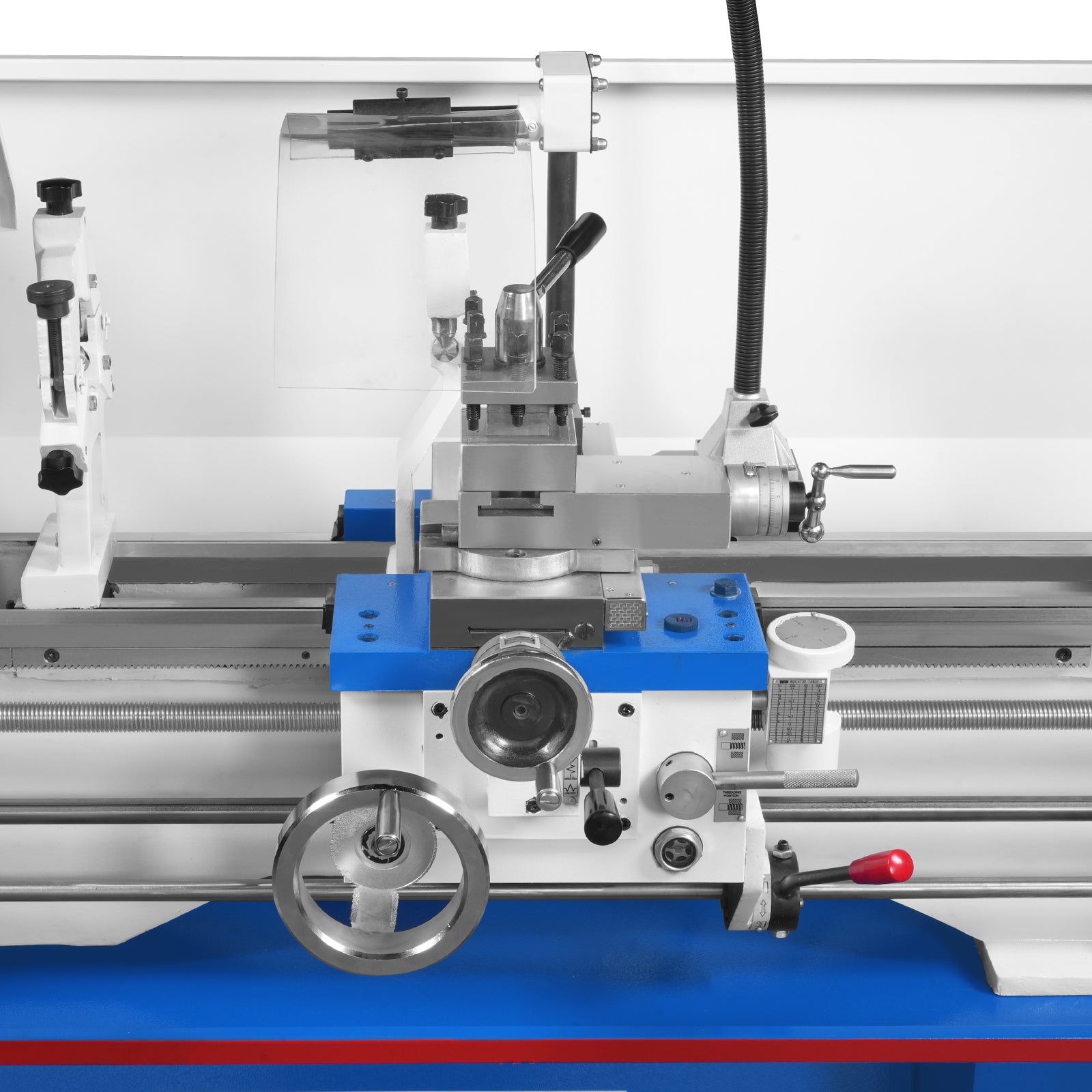 13" x 37" Industrial Heavy Duty Bench Metal Lathe 1.5HP/1100W Metal Working Lathe High Precision 64-1500 RPM Variable Speed with Four-axis sliding system