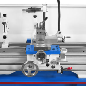 13" x 37" Industrial Heavy Duty Bench Metal Lathe 1.5HP/1100W Metal Working Lathe with Stand, High Precision 64-1500 RPM Variable Speed with Four-axis sliding system 1337G4