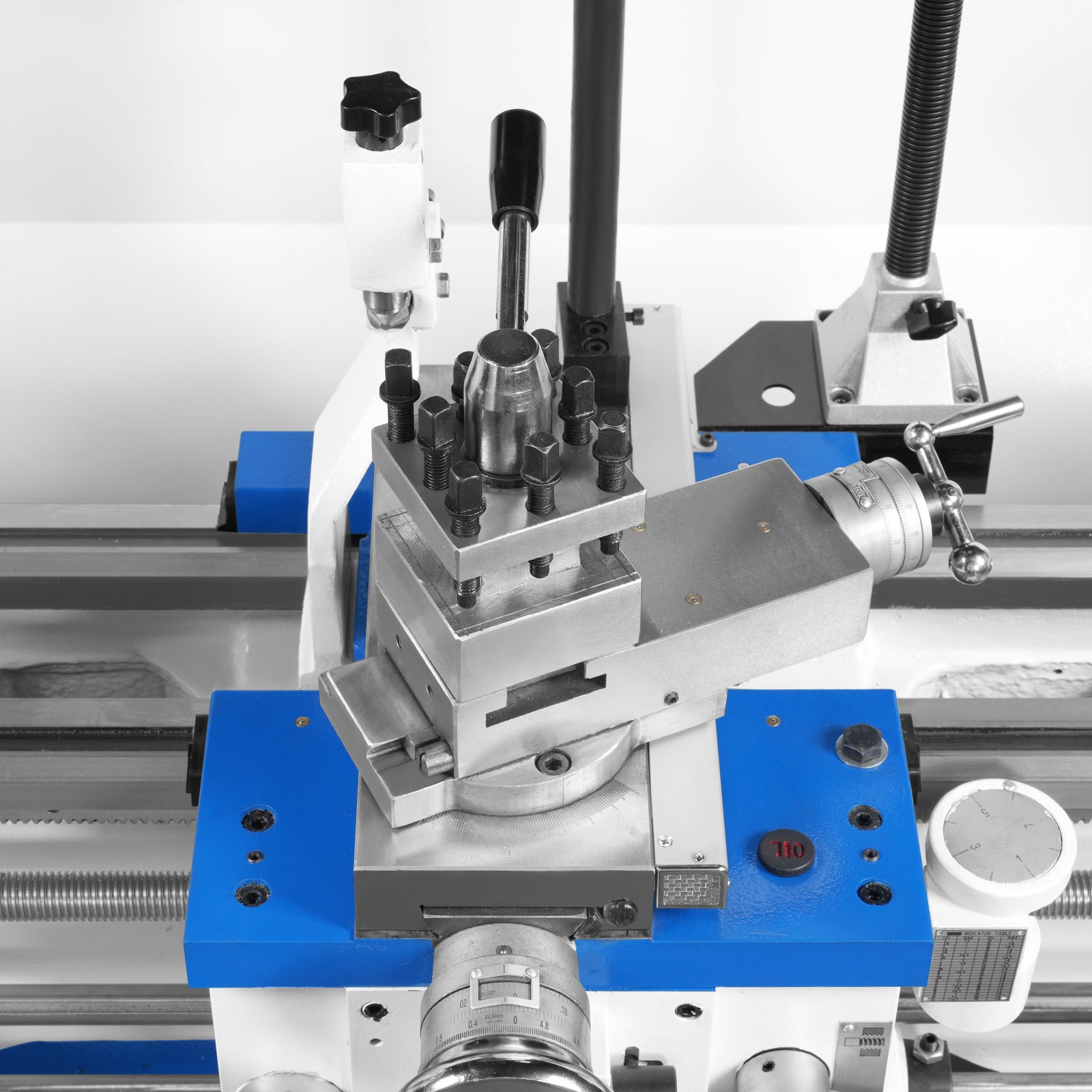 13" x 37" Industrial Heavy Duty Bench Metal Lathe 1.5HP/1100W Metal Working Lathe High Precision 64-1500 RPM Variable Speed with Four-axis sliding system