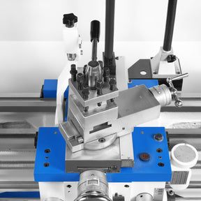 13" x 37" Industrial Heavy Duty Bench Metal Lathe 1.5HP/1100W Metal Working Lathe with Stand, High Precision 64-1500 RPM Variable Speed with Four-axis sliding system 1337G4