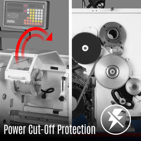 13" x 40" Industrial Heavy Duty Bench Metal Lathe 2HP/1500W Metal Working Lathe High Precision 70-2000 RPM Variable Speed with Four-axis sliding system