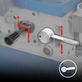 13" x 40" Industrial Heavy Duty Bench Metal Lathe 2HP/1500W Metal Working Lathe High Precision 70-2000 RPM Variable Speed with Four-axis sliding system
