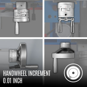 13" x 40" Industrial Heavy Duty Bench Metal Lathe 2HP/1500W Metal Working Lathe High Precision 70-2000 RPM Variable Speed with Four-axis sliding system