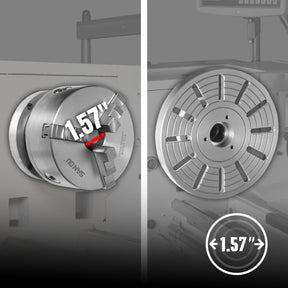 13" x 40" Industrial Heavy Duty Bench Metal Lathe 2HP/1500W Metal Working Lathe High Precision 70-2000 RPM Variable Speed with Four-axis sliding system