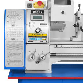 10'' x 22'' Industrial Metal Lathe Machine with DRO High Precision Benchtop 1.5HP Brushless Motor 0-2000 RPM Variable Speed Metal Working Machine Small Lathe without Stand