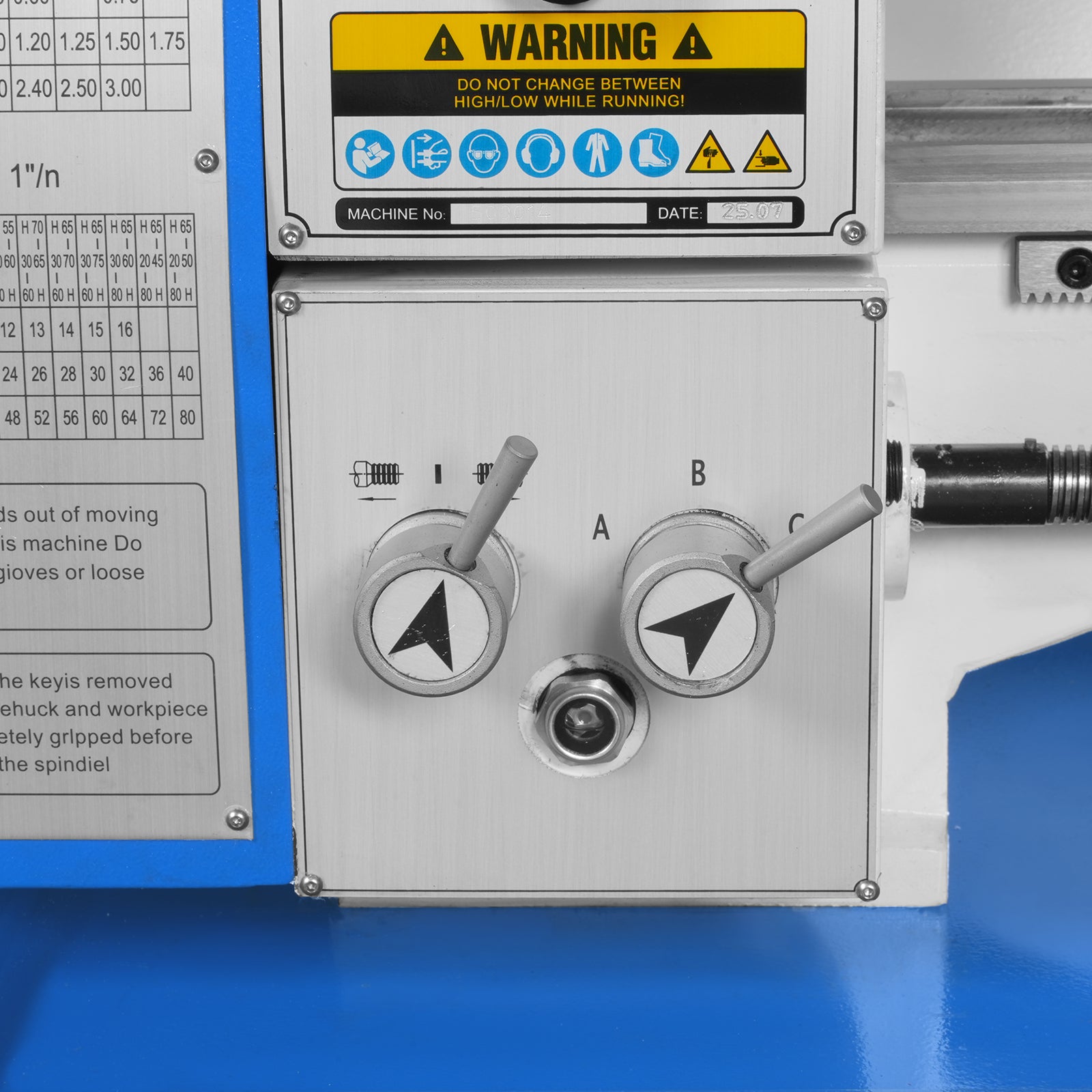 10'' x 22'' Industrial Metal Lathe Machine with DRO High Precision Benchtop 1.5HP Brushless Motor 0-2000 RPM Variable Speed Metal Working Machine Small Lathe without Stand