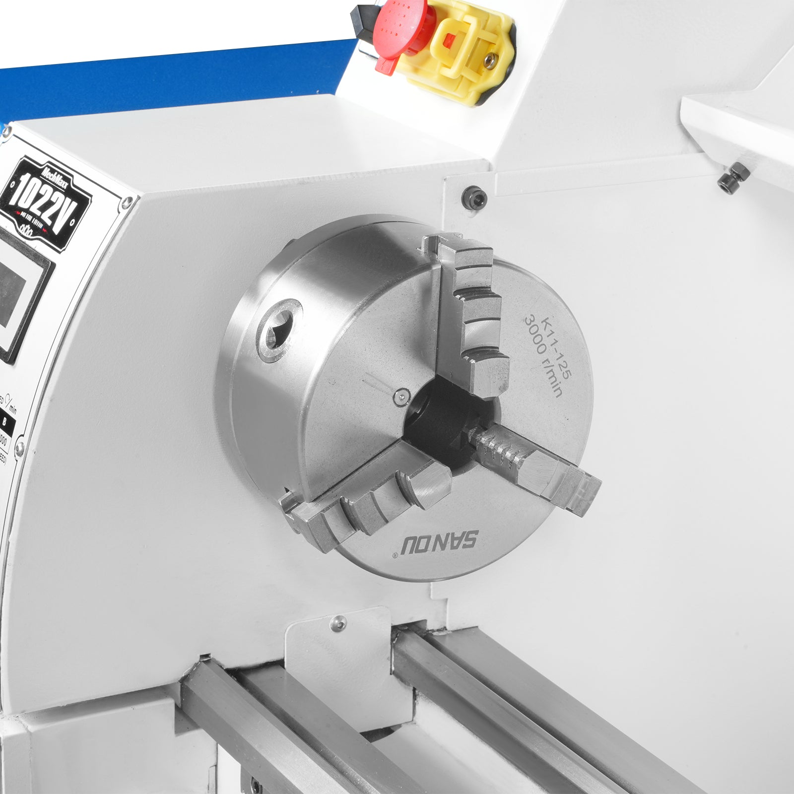 10'' x 22'' Industrial Metal Lathe Machine with DRO High Precision Benchtop 1.5HP Brushless Motor 0-2000 RPM Variable Speed Metal Working Machine Small Lathe without Stand