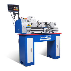 1.5‘’ Spindle Bore Metal Lathe Machine with DRO 10'' x 30'' High Precision Brushless Motor Benchtop 0-2000 RPM Variable Speed Metal Working Machine 1.5HP Small Lathe with Stand 1030VD