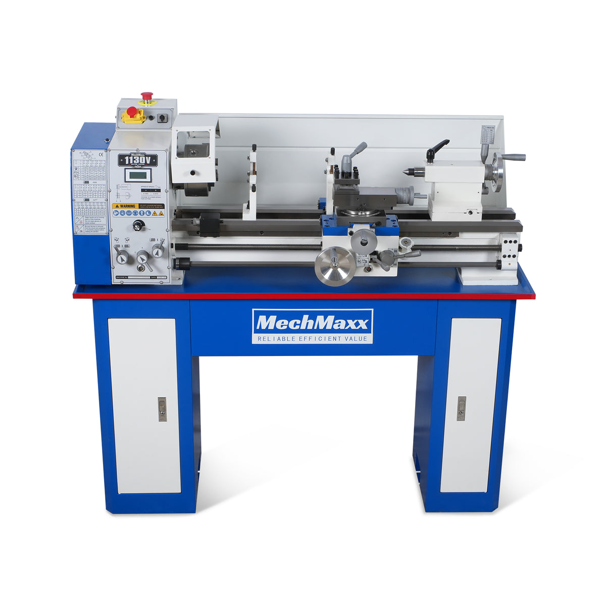 Metal Lathe Machine 11'' x 30'' High Precision Benchtop Brushless Motor 0-2000 RPM Variable Speed Metal Working Machine 2HP Small Lathe with Stand 1130V
