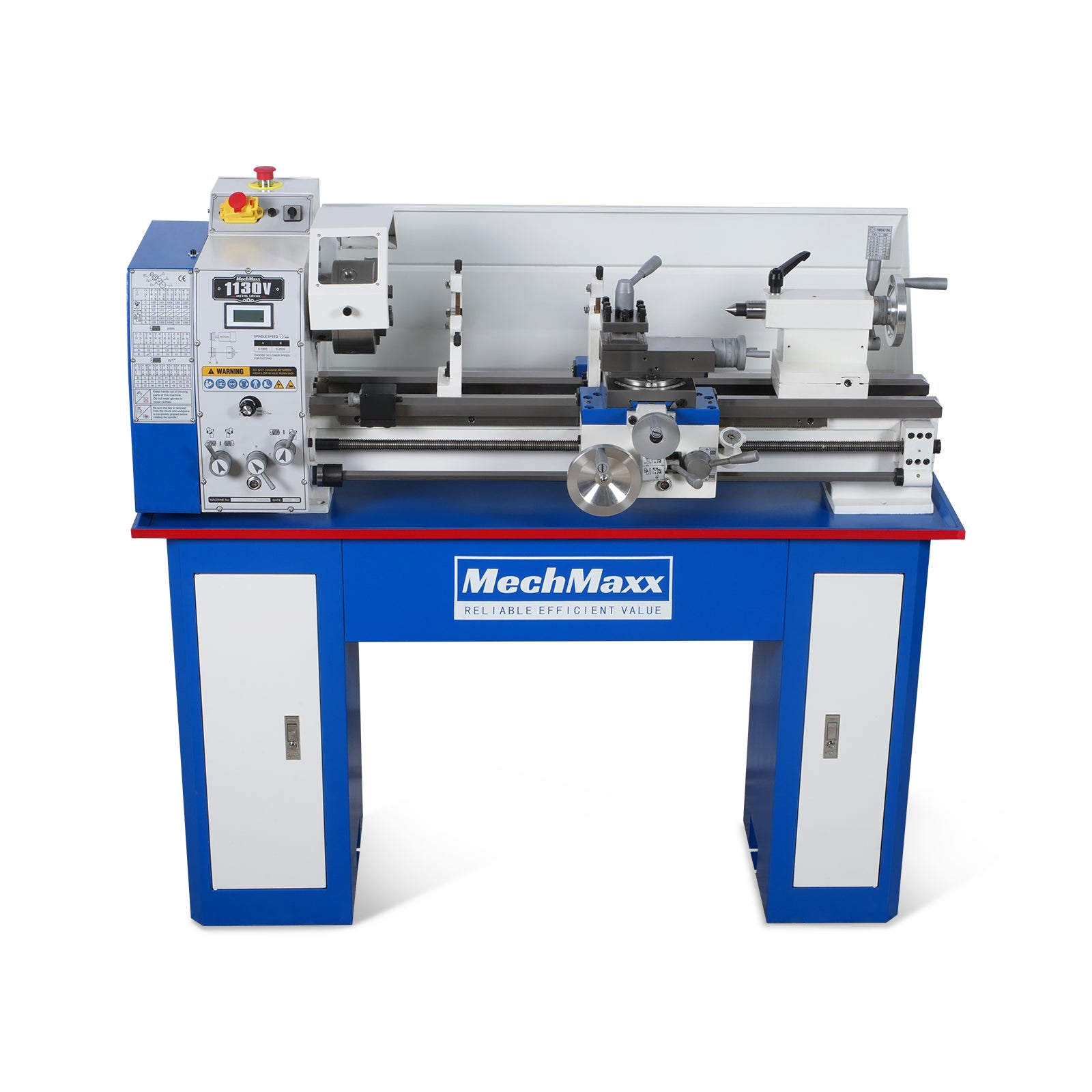 Metal Lathe Machine 11'' x 30'' High Precision Benchtop Brushless Motor 0-2000 RPM Variable Speed Metal Working Machine 2HP Small Lathe with Stand 1130V