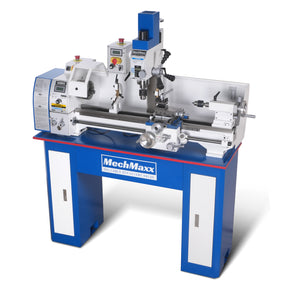1.5 HP 10'' x 30'' Combination Lathe Milling Drilling Machine, 1.5'' Spindle Bore, 0-2000 RPM Variable Speed, High Precision Benchtop Lathe for Metalworking – With Stand 1030VC