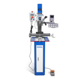 6"x20'' Benchtop Mill Drill Machine with DRO Brushless Motor, Variable Speed, R8 Spindle, 1 HP, 110V, Compact Milling Drilling Tool for Garage Shop, DIY Metalworking with Stand VM18LD
