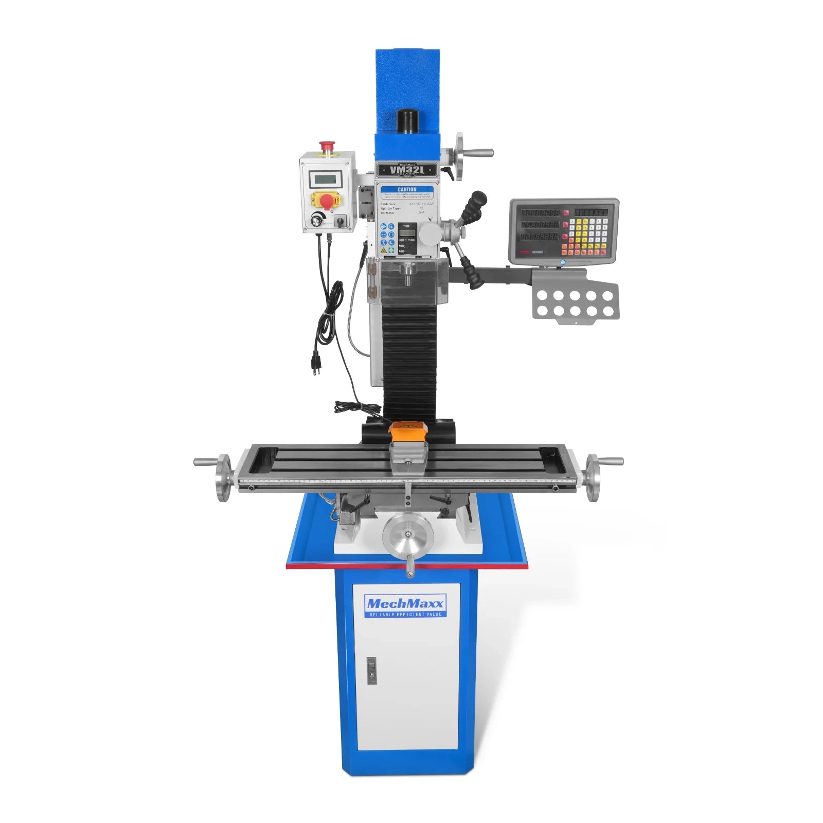 8-1/4"x33'' Industrial Benchtop Mill Drill Machine with DRO, Variable Speed, Brushless Motor, R8 Spindle, 2 HP, 110V, Compact Milling Drilling Tool for Garage Shop, DIY Metalworking with Stand VM32LD
