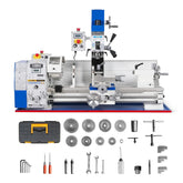 2 HP 11'' x 30'' Combination Lathe Milling Drilling Machine Brushless Motor, 1.5'' Spindle Bore, 0-2000 RPM Variable Speed, High Precision Benchtop Lathe for Metalworking – Without Stand 1130VC