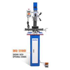 6"x20'' Benchtop Mill Drill Machine, Variable Speed, R8 Spindle, 1 HP, 110V, Brushless Motor Compact Milling Drilling Tool for Garage Shop, DIY Metalworking without Stand